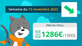 Prix ​​du fioul domestique  semaine du 13 novembre 2023 [upl. by Yorel]