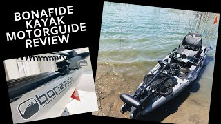 Bonafide SS127 XI3 Motor Guide Kayak Review [upl. by Tlevesor337]