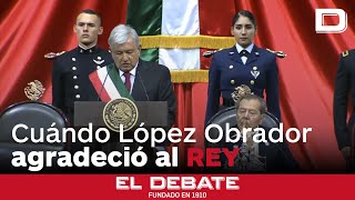 Así agradeció López Obrador la presencia del Rey en 2018 [upl. by Leede]