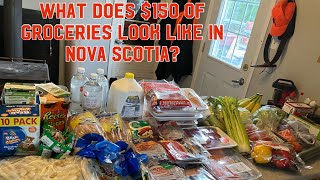 This is what 150 worth of groceries looks like in Nova Scotia [upl. by Burg]