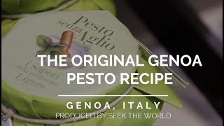 Pesto Alla Genovese The Original Pesto Comes From Genoa Italy [upl. by Nennahs603]