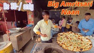 Amritsari Naan in Zirakpur at just Rs 30 only  Indian street food FLYINGMEN [upl. by Win446]