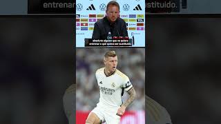 El GRAN ELOGIO de NAGELSMANN a TONI KROOS en su VUELTA con ALEMANIA [upl. by Nov]