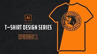 How To Make TSHIRT DESIGNS In Illustrator Episode 1 [upl. by Etnovad]