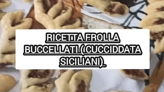 Ricetta frolla siciliana per buccellaticon struttocucciddata  Buccellatibuccellati cucciddata [upl. by Attenod]