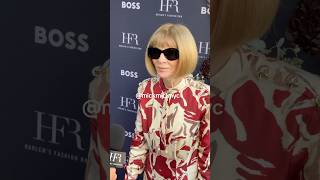 Anna Wintour editorinchief of Vogue magazine attends the Harlem’s Fashion Row Fashion Show 🥰 [upl. by Oirotciv]