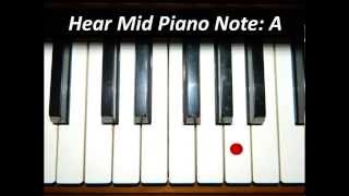 Hear Piano Note  Mid A [upl. by Codee]