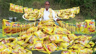 500 Maggi Noodles Cooking By Our Grandpa  World Biggest Recipe Yummy Maggi Noodles [upl. by Aramit]