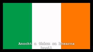 National Anthem of Ireland Instrumental with lyrics [upl. by Nysila]