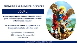 Neuvaine a SaintMichel Archange Vendredi 20 septembre 2020 [upl. by Gerlac]