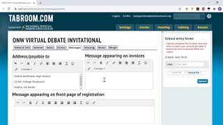 Tabroom com Tutorial Setting Up a Tournament [upl. by Birkle]