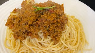 Best Spaghetti bolognese easy recipe  Beef spaghetti bolognese restaurant style [upl. by Nosemaj]