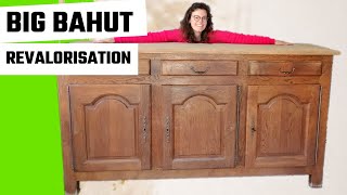 Restauration dun buffet bahut chêne  comment revaloriser vos meubles en bois [upl. by Burnight]