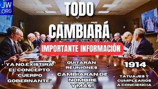 Urgente Estos son los Próximos Cambios que Ocurrirán en la Religión Testigos de JehováIMPORTANTE [upl. by Norrat172]