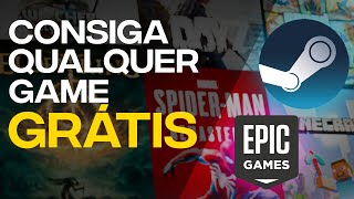 FAÇA ISSO E TENHA QUALQUER JOGO DE GRAÇA 2024 Steam Epic Games [upl. by Bick]