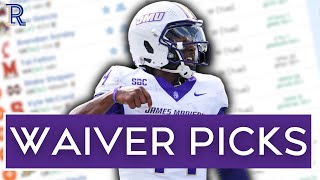 College Fantasy Football Waiver Wire Sleepers  5 Players to Target for College Football Week 6 [upl. by Ettennahs]