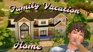 Family Vacation Home • Sims 4 Speed Build NO CC [upl. by Phelps]