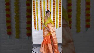 Saree Draping Tutorial  Silk Saree  Santoshi Megharaj sareedrapping silksaree shorts [upl. by Anelrats]