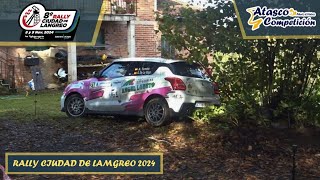 Rally Ciudad de Langreo 2024  Show amp Many Mistakes amp Difficult Corner amp Crash  Atasco Competicion [upl. by Annawik]