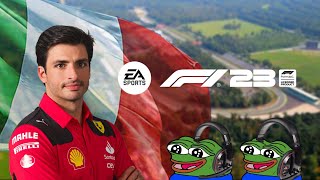 2 Gamer vs Carlos Sainz  F1 Italien Qualifying Hot Lap Challange F1 23 4 [upl. by Isherwood]