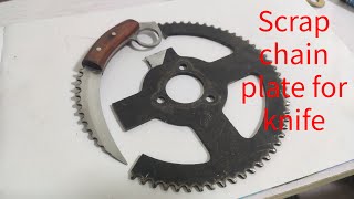 Knife makingKarambit Knife From the old chain plate [upl. by Muriah719]