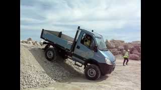 Iveco Daily 4x4 descending steep slope [upl. by Yelknirb495]