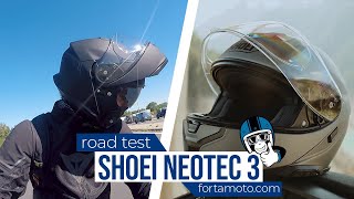 Shoei NEOTEC 3 ROAD TEST review  FortaMotocom [upl. by Mccormac]