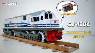 LOKOMOTIF CC 201 quotDONAL BEBEKquot BERMESIN  Cara Membuat Miniatur Kereta Api Dari Kardus  GE18UC [upl. by Kristy372]