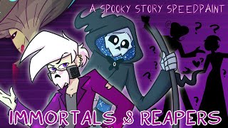 Immortals amp Reapers  Spooky Stories Speedpaint [upl. by Winthorpe788]