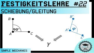 Festigkeitslehre 22 Schiebung  Gleitung  Was ist das Definition [upl. by Miko]