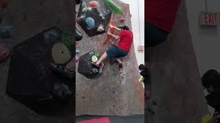 Maneuvering in a corner with a layback bouldering indoorclimbing climbing [upl. by Rubliw139]