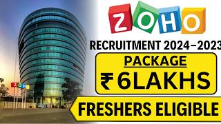 Zoho Off Campus Drive  FULL ROADMAP🔥  Package 6 LPA Salary  Apply Now [upl. by Roht851]