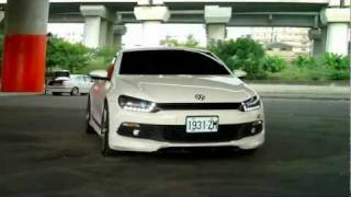 VW SCIROCCO  oettinger with AirREX digital air suspension system [upl. by Glynnis]