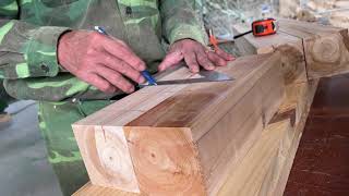 Old Carpenter  And How To Quickly Build A Beautiful Bed [upl. by Quinta232]