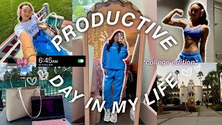 PRODUCTIVE DAY IN MY LIFE  how i stay productive as a college student [upl. by Anon]