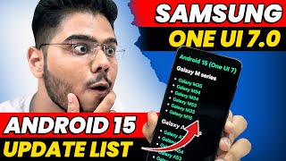 Samsung One UI 70 Update ListSamsung M35 F54 M34 A34 Android 15 [upl. by Ardnuassac]