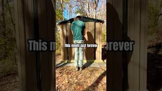 This cheap shed might last forever shed diy storage backyard [upl. by Anaugahs]