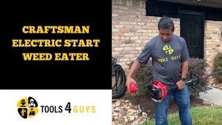 Craftsman Electric Start Weed Eater [upl. by Nosrettap861]