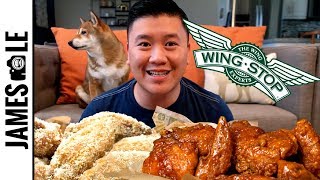 WINGSTOP MUKBANG  MANGO HABANERO GARLIC PARMESAN LOUISIANA RUB [upl. by Galateah]