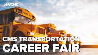 Charlotte Mecklenburg School System hold transportation career fair [upl. by Htebasile892]