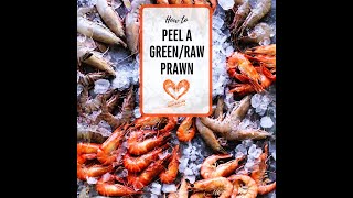 How to peel and devein a green prawn [upl. by Adaj]