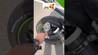 NINJA ZX10R VS NINJA H2 🍷🗿 kawasaki zx10r ninjah2 bikeshorts superbike bikelife shorts [upl. by Stacie]