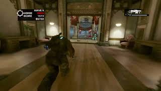 Gears of War 3 Horde mode  Playing with Randoms on Hotel 1 32 [upl. by Madonna]