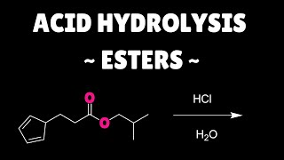 Acid catalyzed hydrolysis of esters mechanism [upl. by Kellby633]