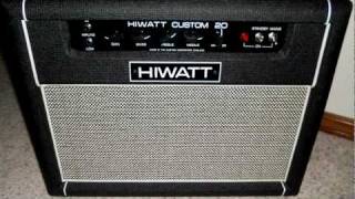 Hiwatt Custom 20 quick demo [upl. by Yentruocal5]