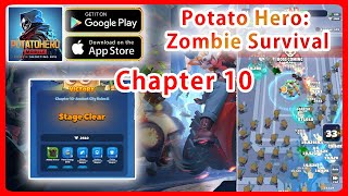 Potato Hero Zombie Survival Gameplay  How to pass Chapter 10 [upl. by Shaefer112]