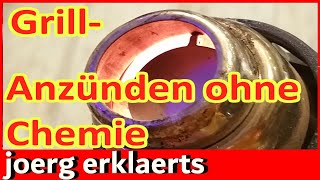 Grill anzünden ohne Chemie Lifehack Holzkohle Grill Tutorial 259 [upl. by Nnanaej337]