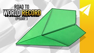 How to Make the BEST Distance Glider Paper Airplane Rival Prototype 3 — Road To World Record Ep 3 [upl. by Drisko]