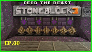 StoneBlock 3  Ep08  Fading Power Flower amp Singularities [upl. by Ydisac]