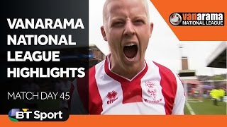 Vanarama National League Highlights Show  Matchday 45 [upl. by Ihcehcu]